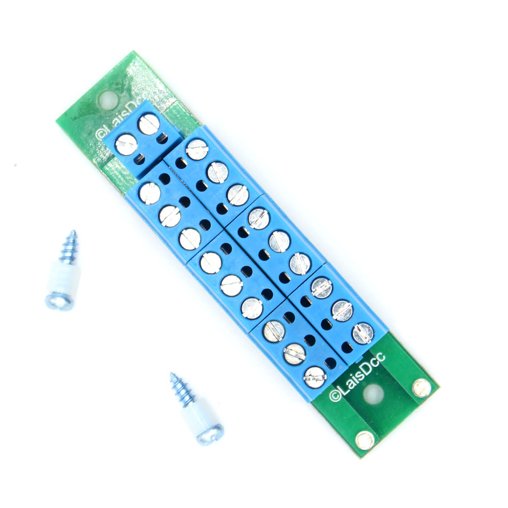 Power Distribution Board DC and AC Voltage PCB002 2 Inputs 18 Outputs Train Power Control